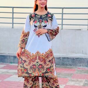 Chaina Slicks Fabric 2Pcs Set